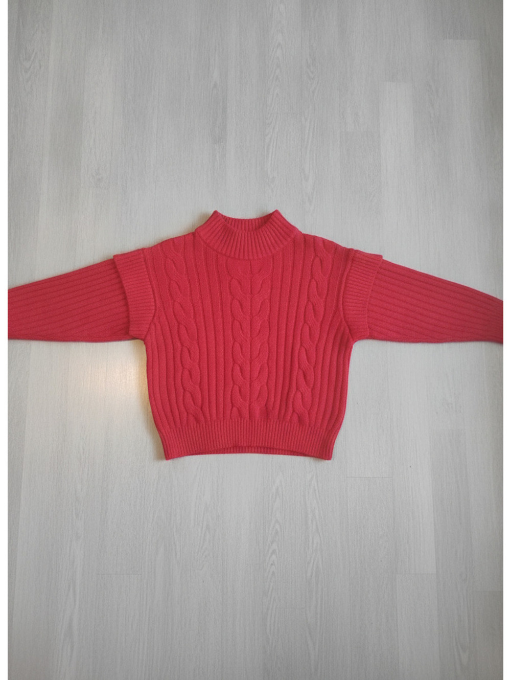 Time and Tru Women's Cable Knit Sweater, Size 12-14
